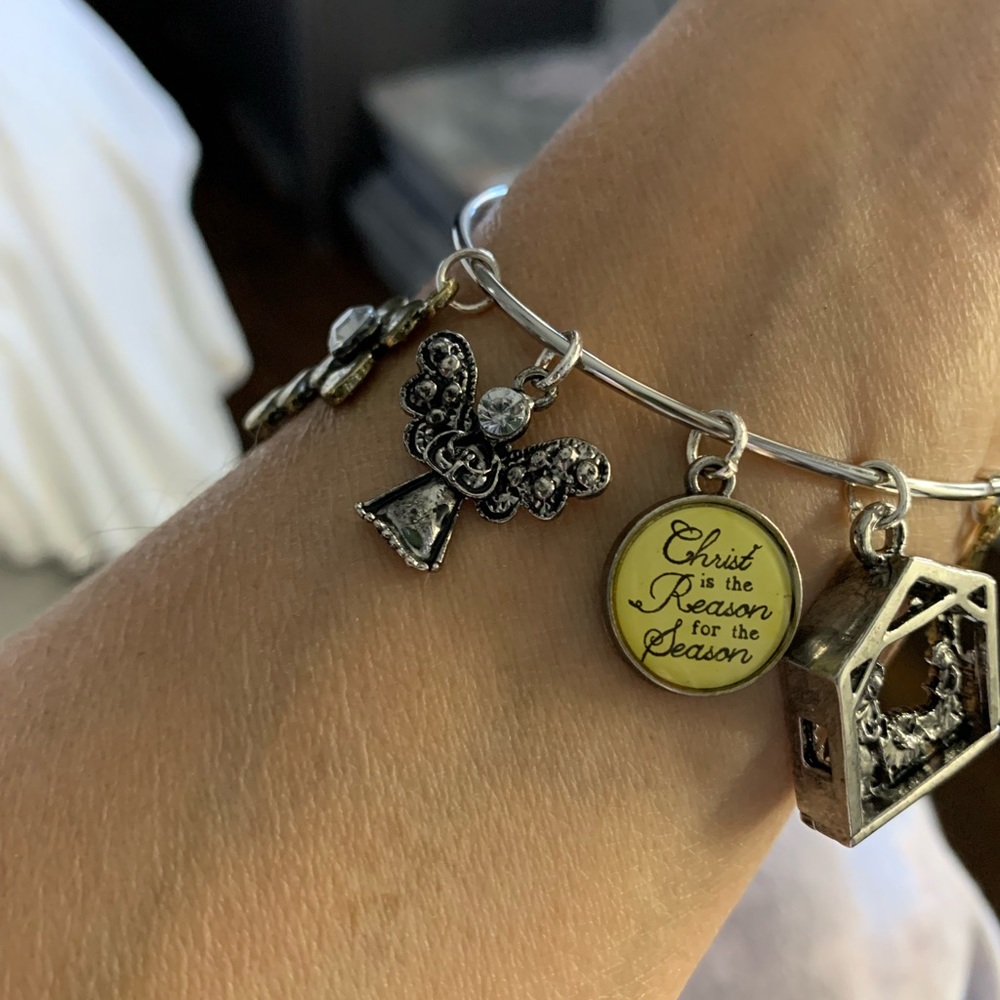 Christ is the Reason for the Season Bangle Bracelet.